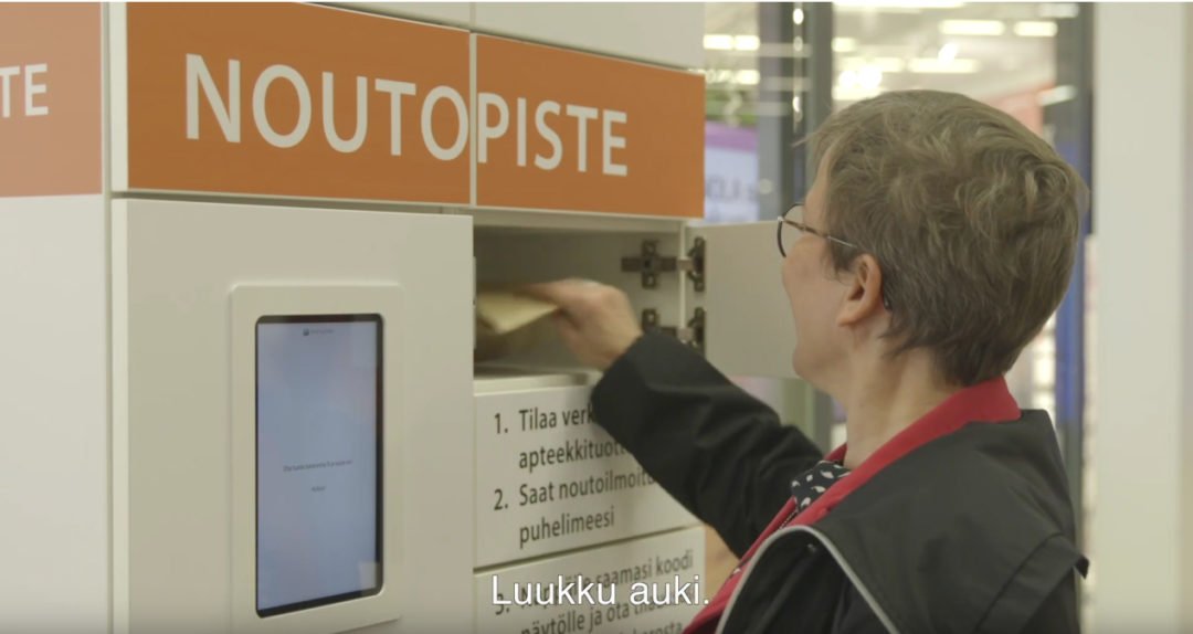 Länsikeskuksen apteekin noutoautomaatti